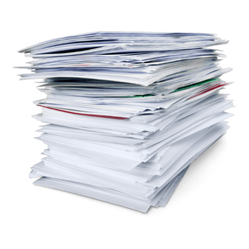 stack of mess documents