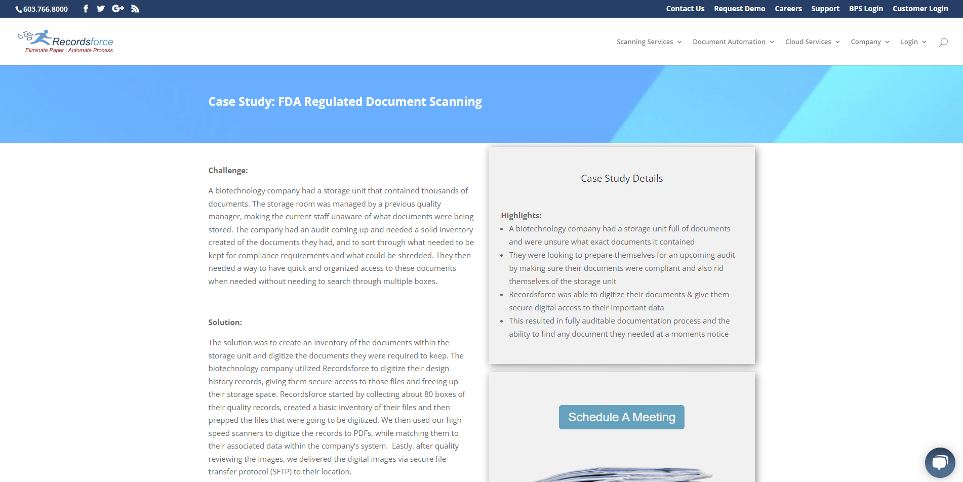 FDA Document Scanning