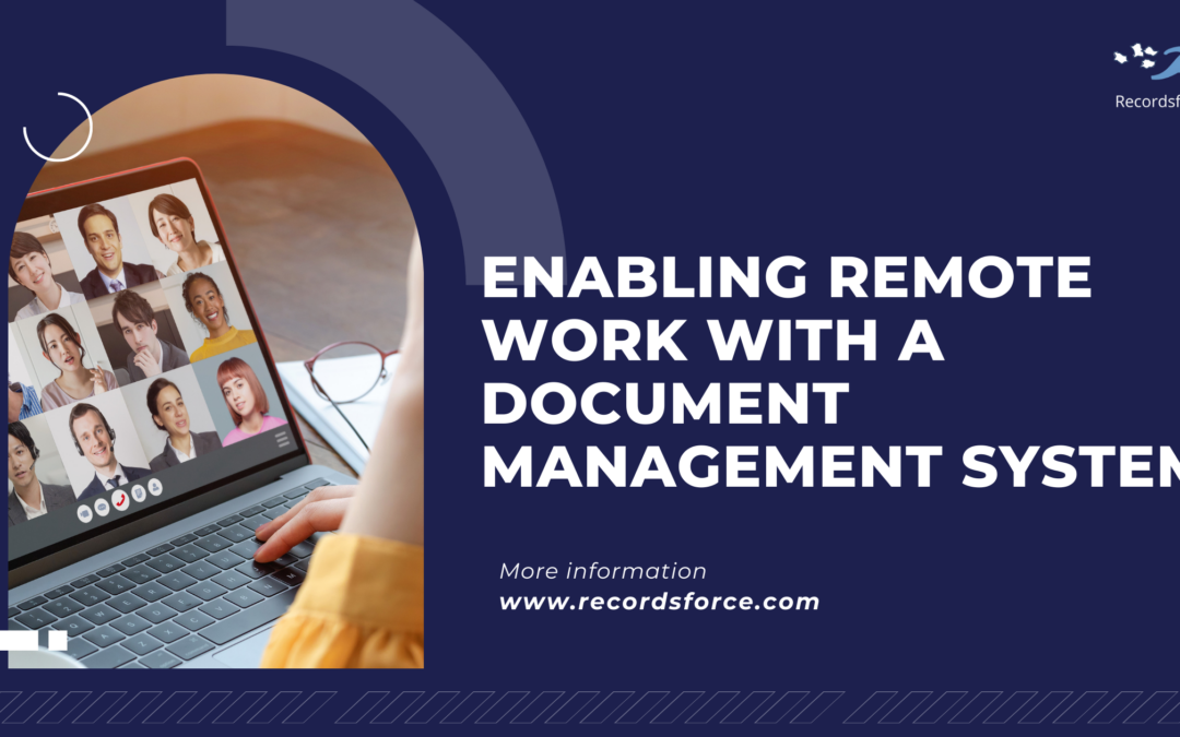 Enabling remote work with a document management system blog