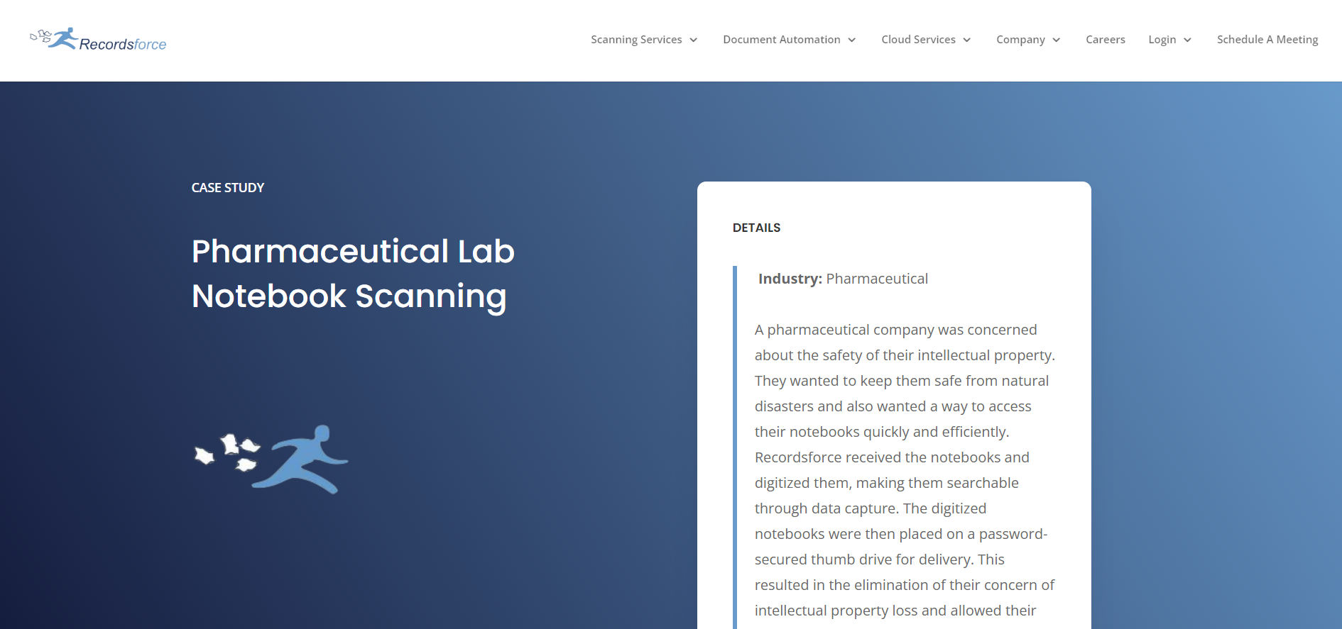 pharmaceutical lab notebook scanning case study