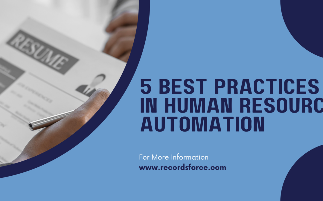 5 best practices in Human Resource Automation