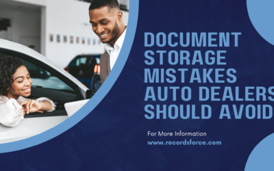 Document Storage Mistakes Auto Dealers Should Avoid