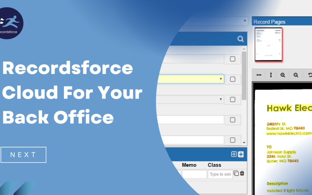 Recordsforce Cloud For Your Back Office